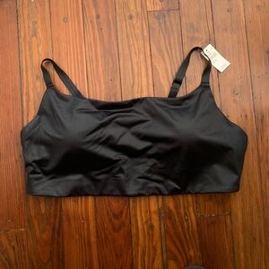 Elegant Black Satin Bralette